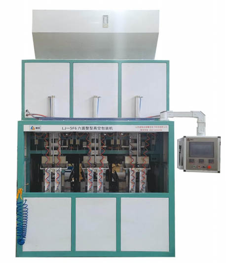 LJ-5F6 三工位六模盒六面整形真空包裝機
